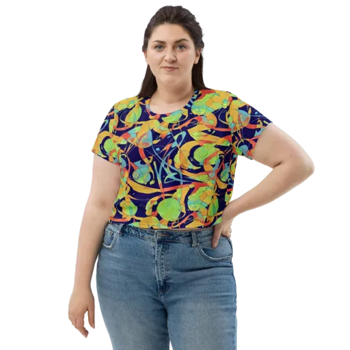 Solar Fronds on a Crop Tee