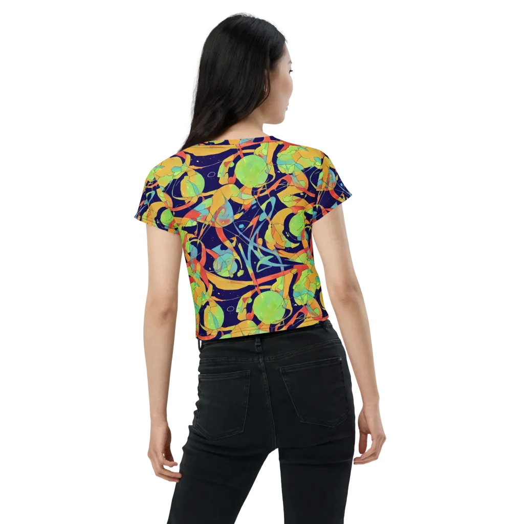 Solar Fronds on Crop Tee — Back