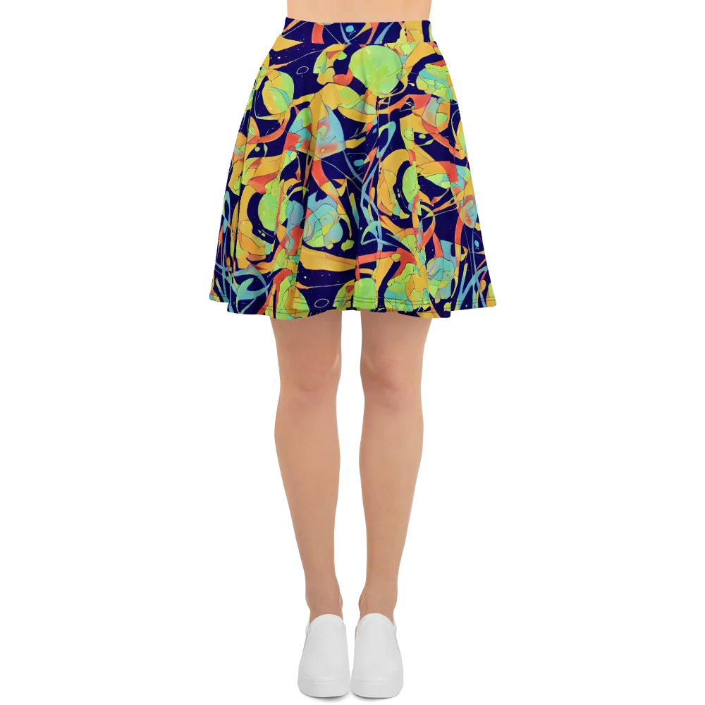 Solar Fronds on Skater Skirt — Front