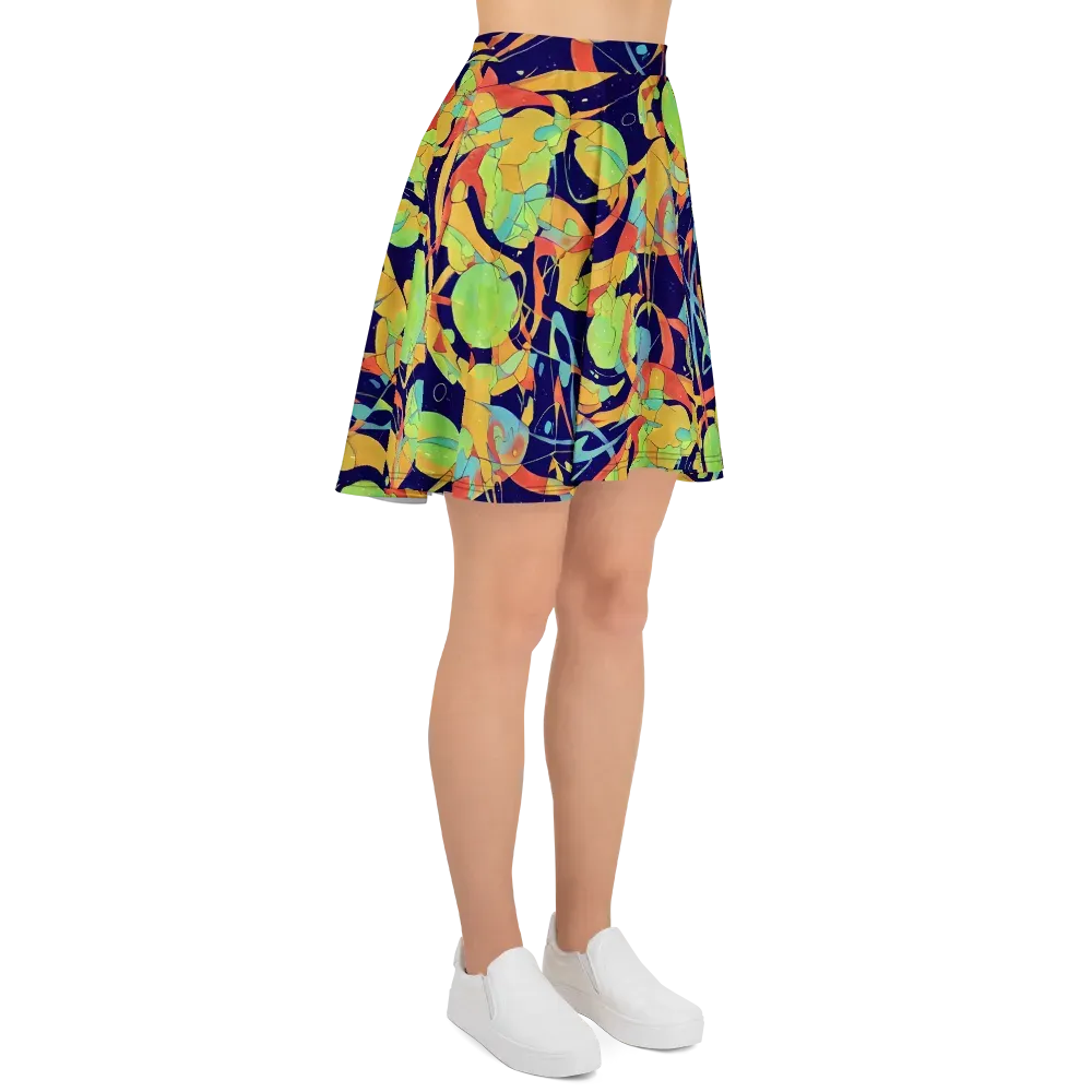 Solar Fronds on Skater Skirt — Right