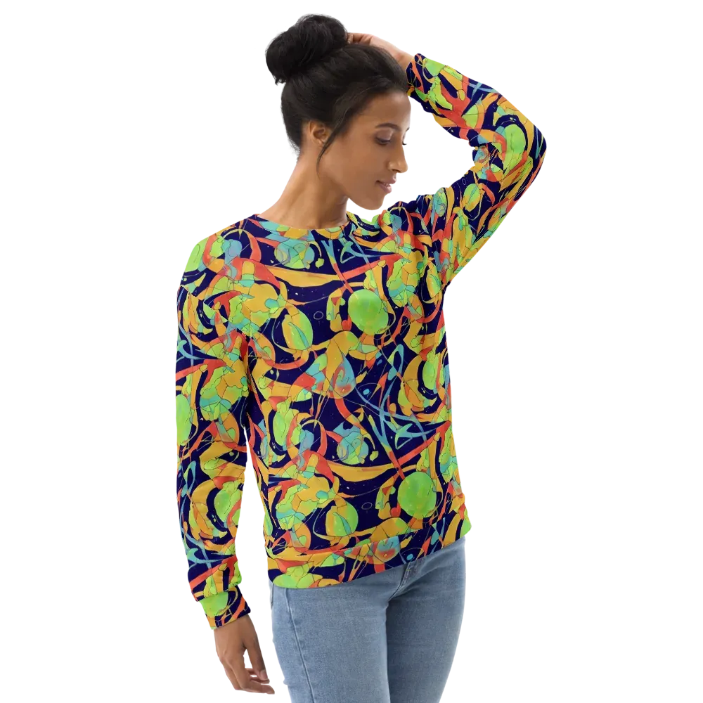 Solar Fronds on Sweatshirt — Right Front