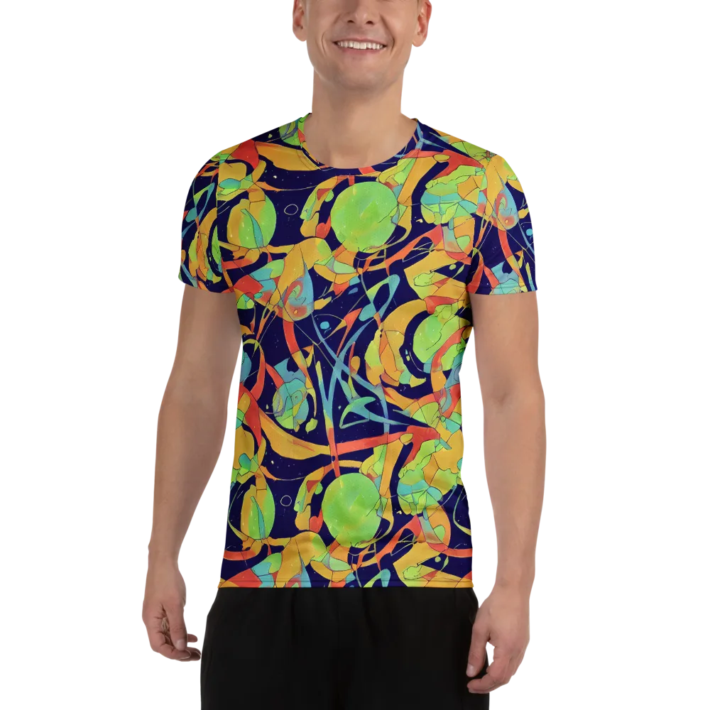 Solar Fronds on Men's Athletic T-Shirt — Front