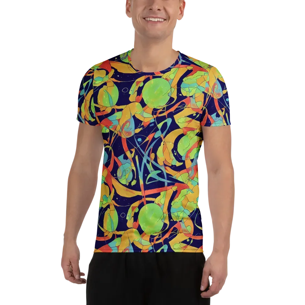 Solar Fronds on Men's Athletic T-Shirt — Front
