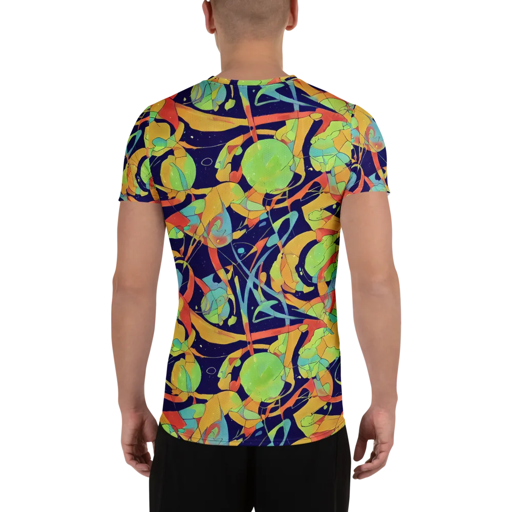 Solar Fronds on Men's Athletic T-Shirt — Back