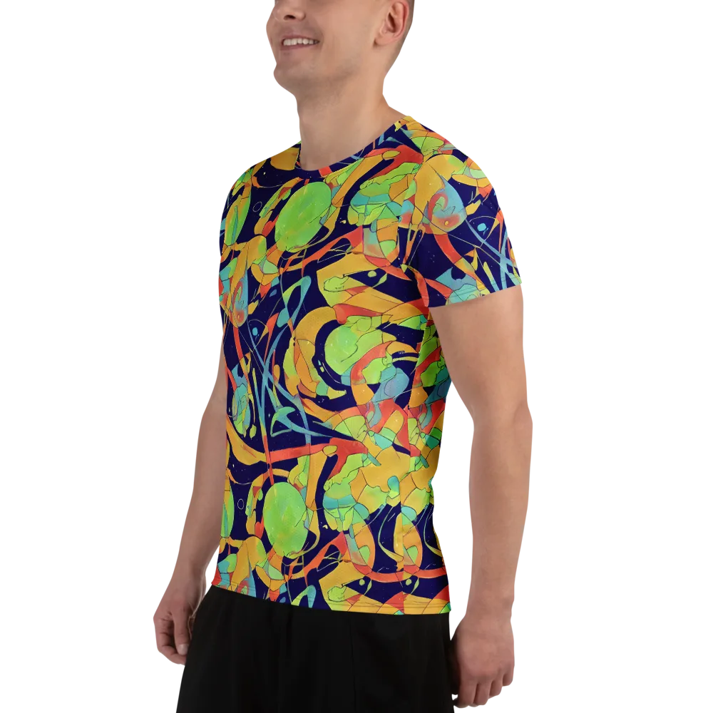 Solar Fronds on Men's Athletic T-Shirt — Left
