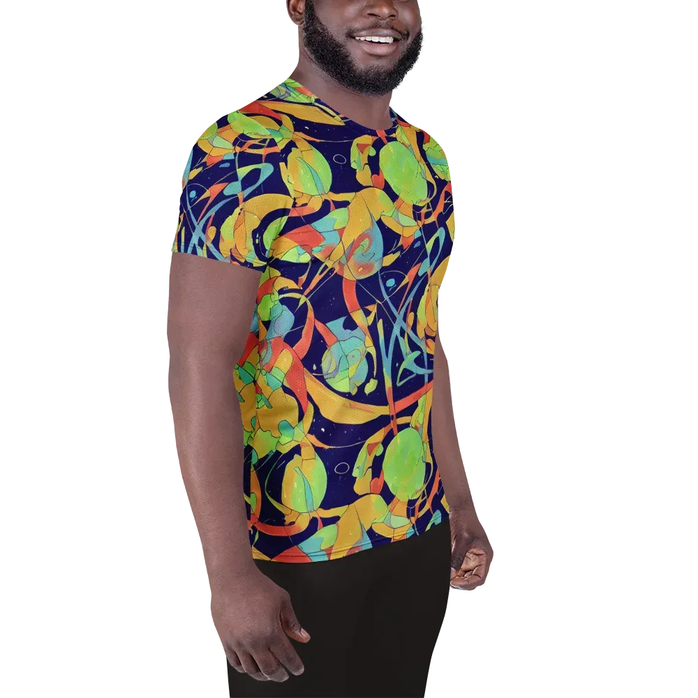 Solar Fronds on Men's Athletic T-Shirt — Right