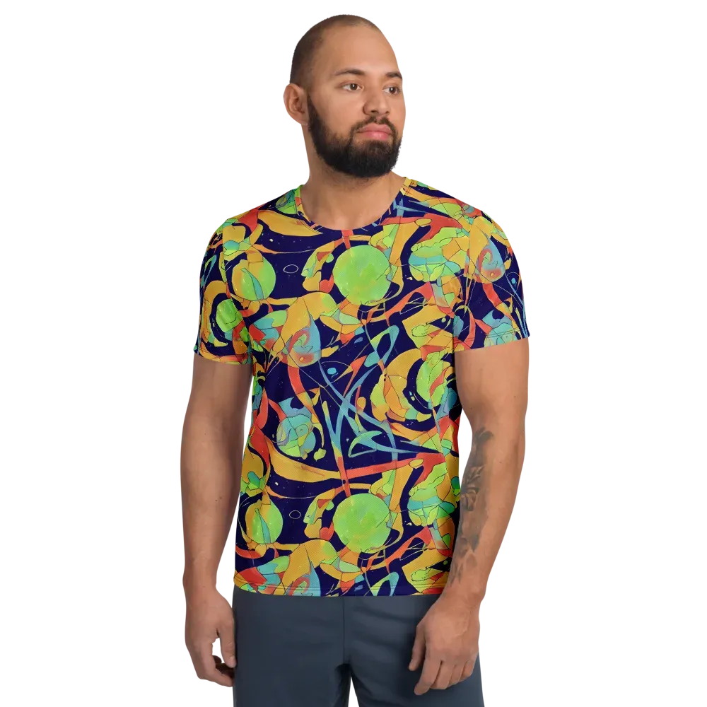 Solar Fronds on Men's Athletic T-Shirt — Front