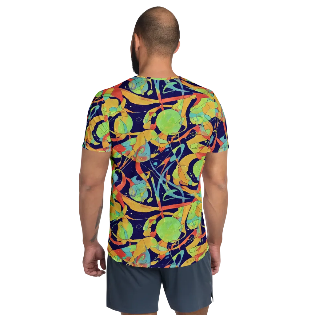 Solar Fronds on Men's Athletic T-Shirt — Back