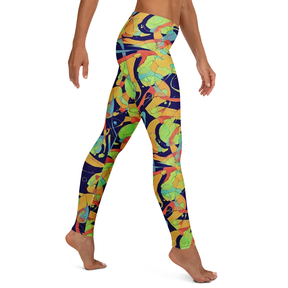 Solar Fronds on Leggings — Right