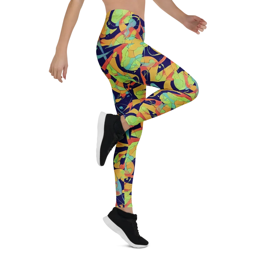 Solar Fronds on Leggings — Right