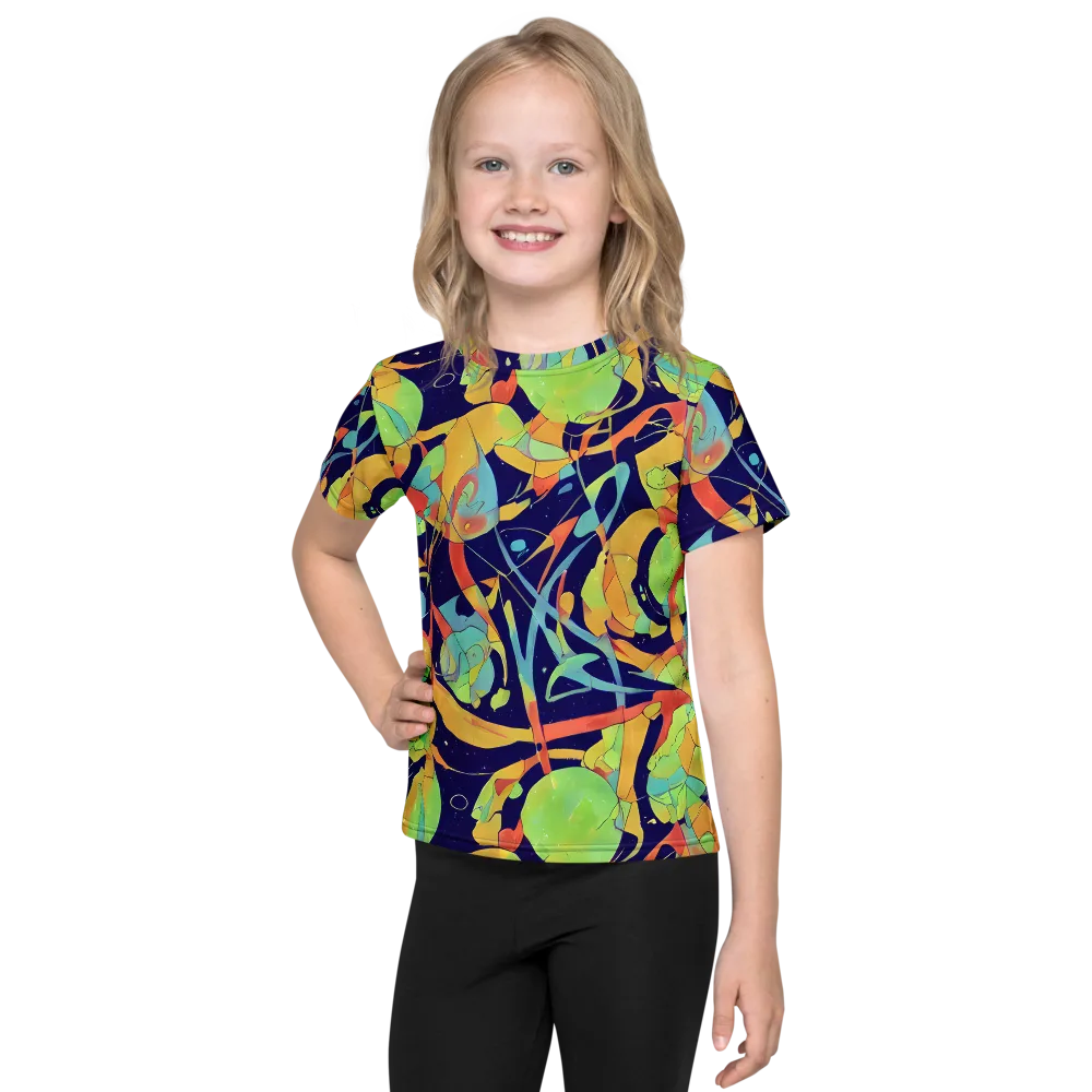 Solar Fronds on Kids Crew Neck T-Shirt — Front