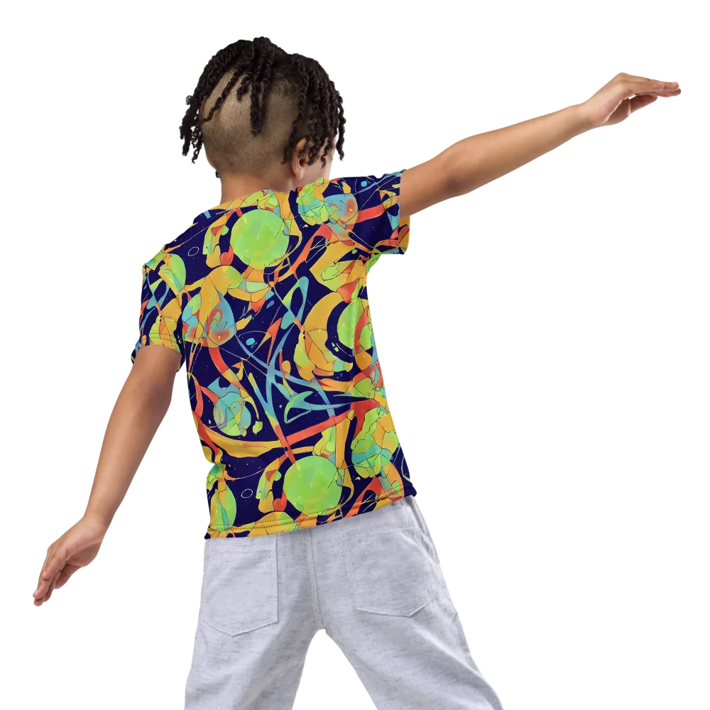 Solar Fronds on Kids Crew Neck T-Shirt — Back