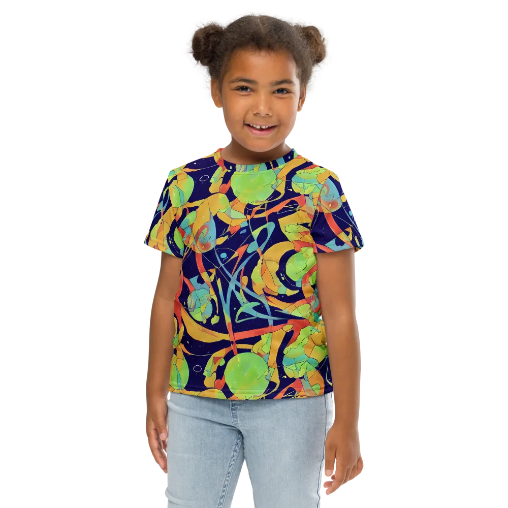 Solar Fronds on Kids Crew Neck T-Shirt — Front