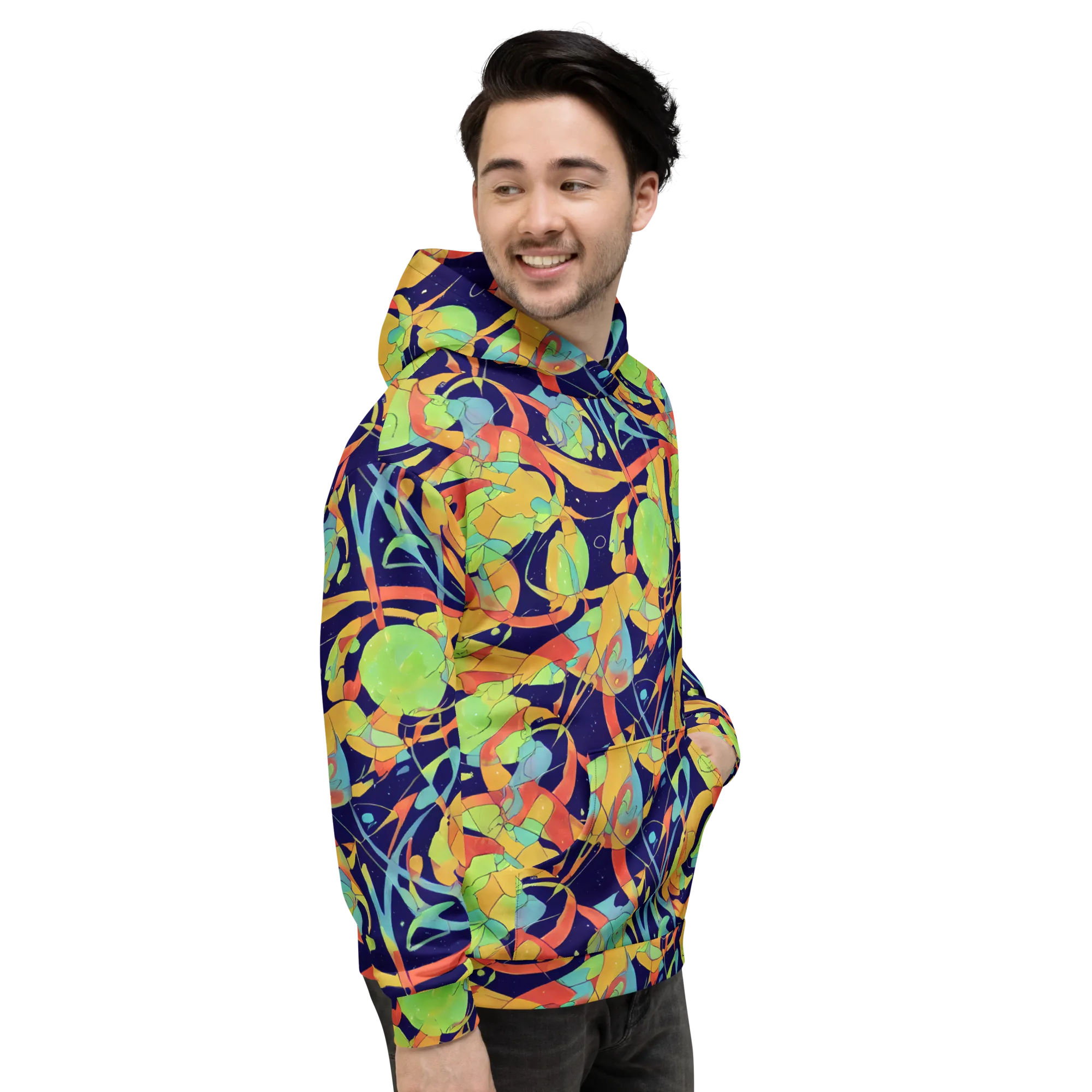 Solar Fronds on Hoodie — Right