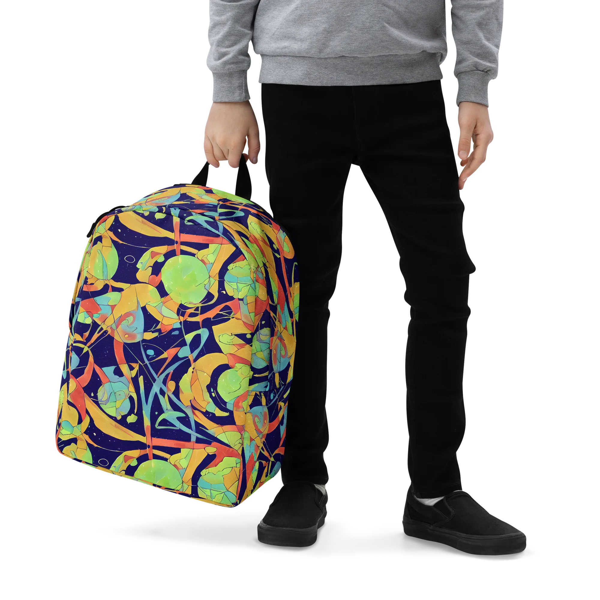 Solar Fronds on Minimalist Backpack — Zoomed-in