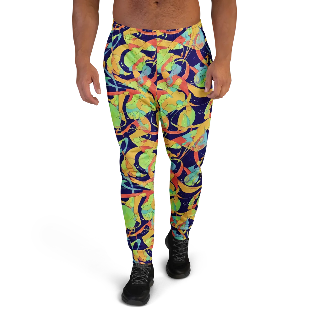Solar Fronds on Men's Joggers — Front