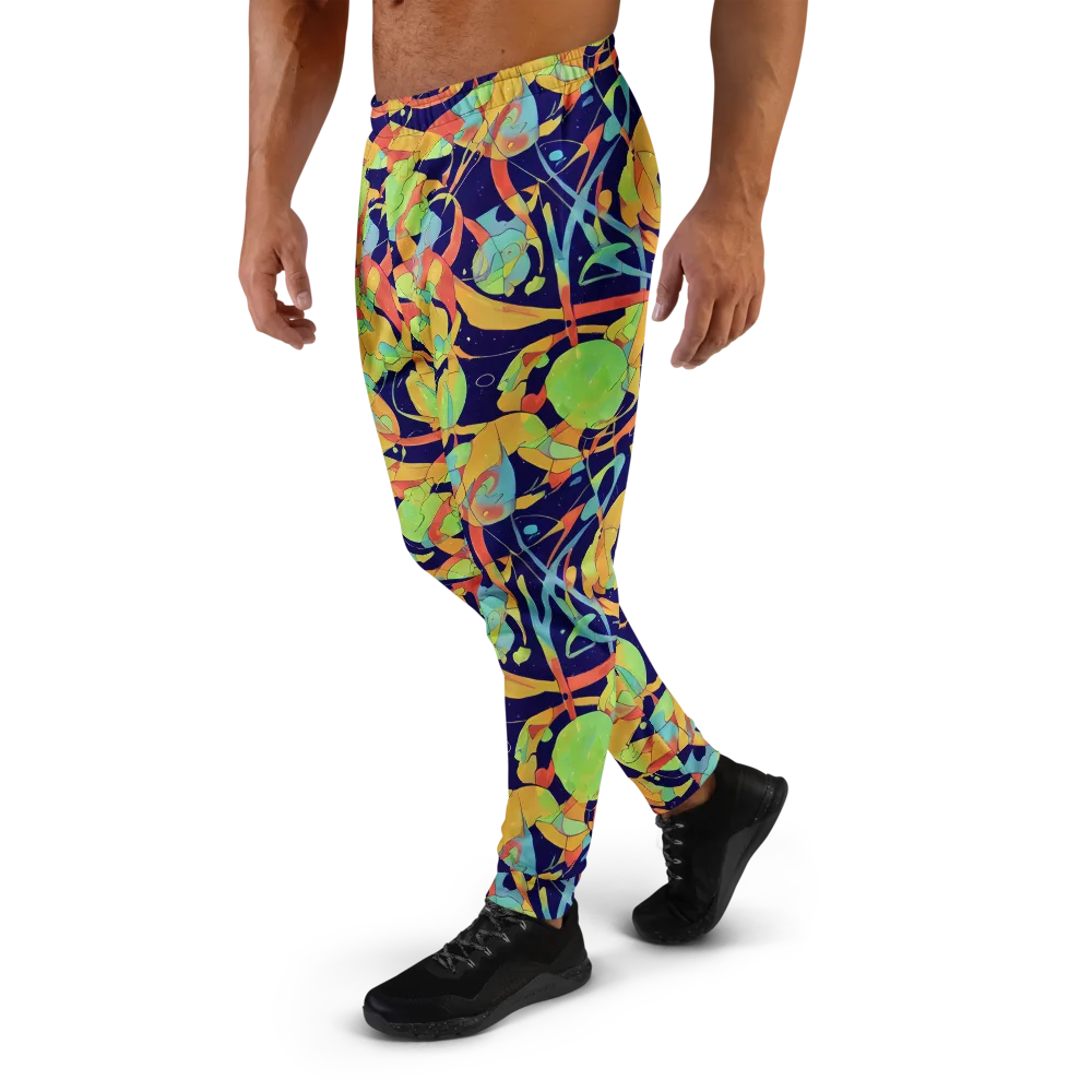 Solar Fronds on Men's Joggers — Left