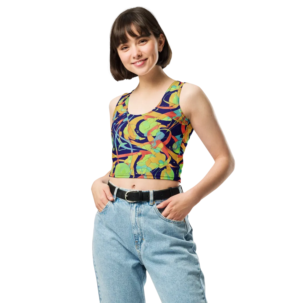 Solar Fronds on Crop Top — Front
