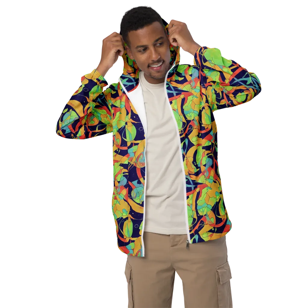 Solar Fronds on Men's Windbreaker — Front