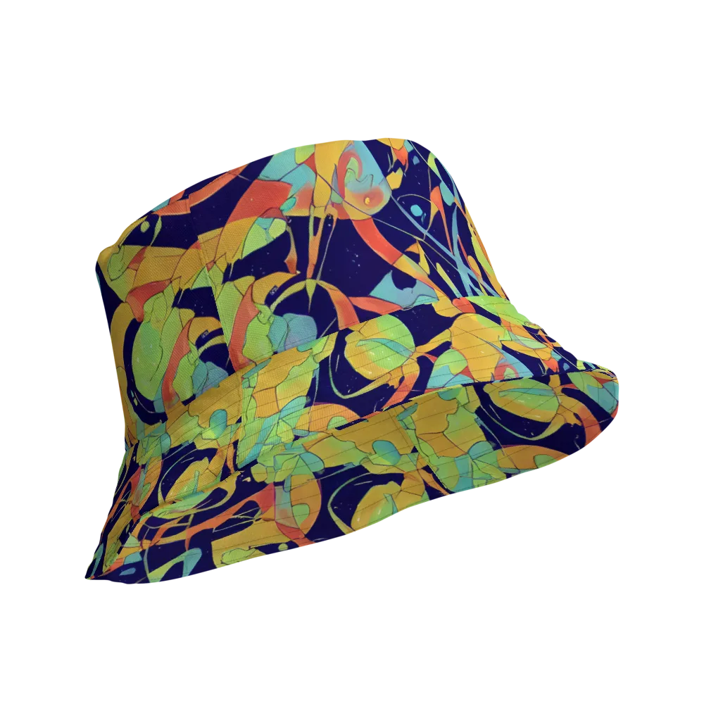 Solar Fronds on Reversible Bucket Hat — Product details Outside