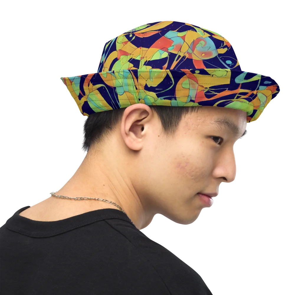 Solar Fronds on Reversible Bucket Hat — Right Outside