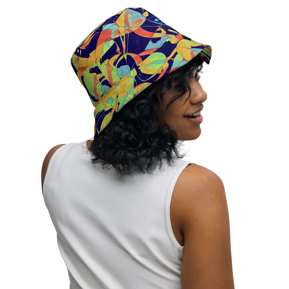 Solar Fronds on Reversible Bucket Hat — Right Outside