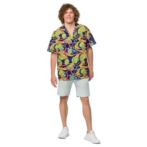 Solar Fronds on a Button Shirt