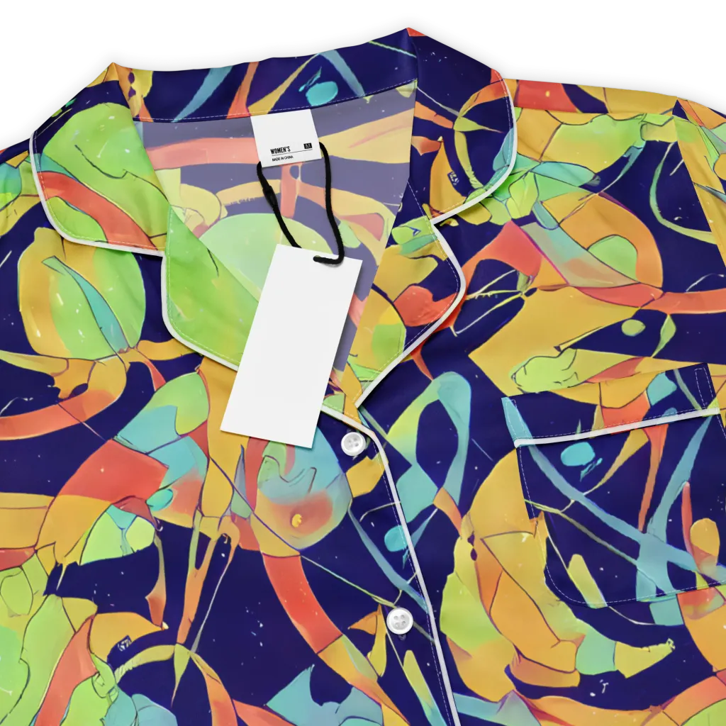 Solar Fronds on Women's Short Sleeve Pajama Top — Product details