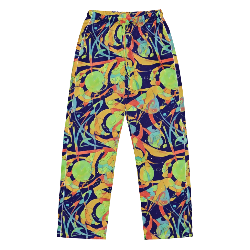 Solar Fronds on Women's Pajama Pants — Front