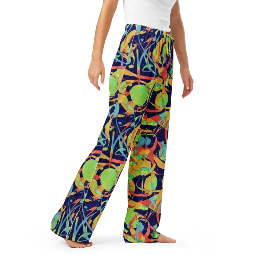 Solar Fronds on a Women's Pajama Pants