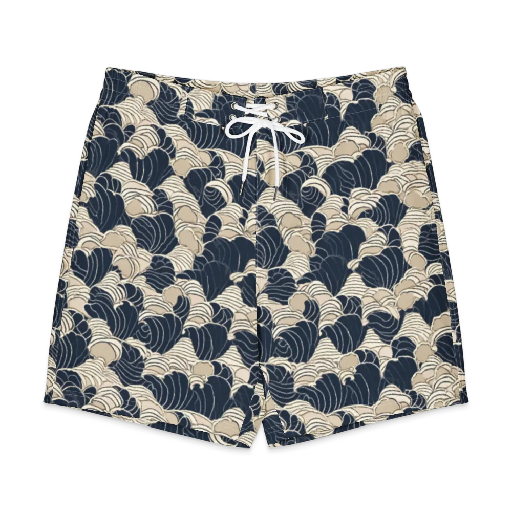 Midnight Conch on Men's Board Shorts — Front