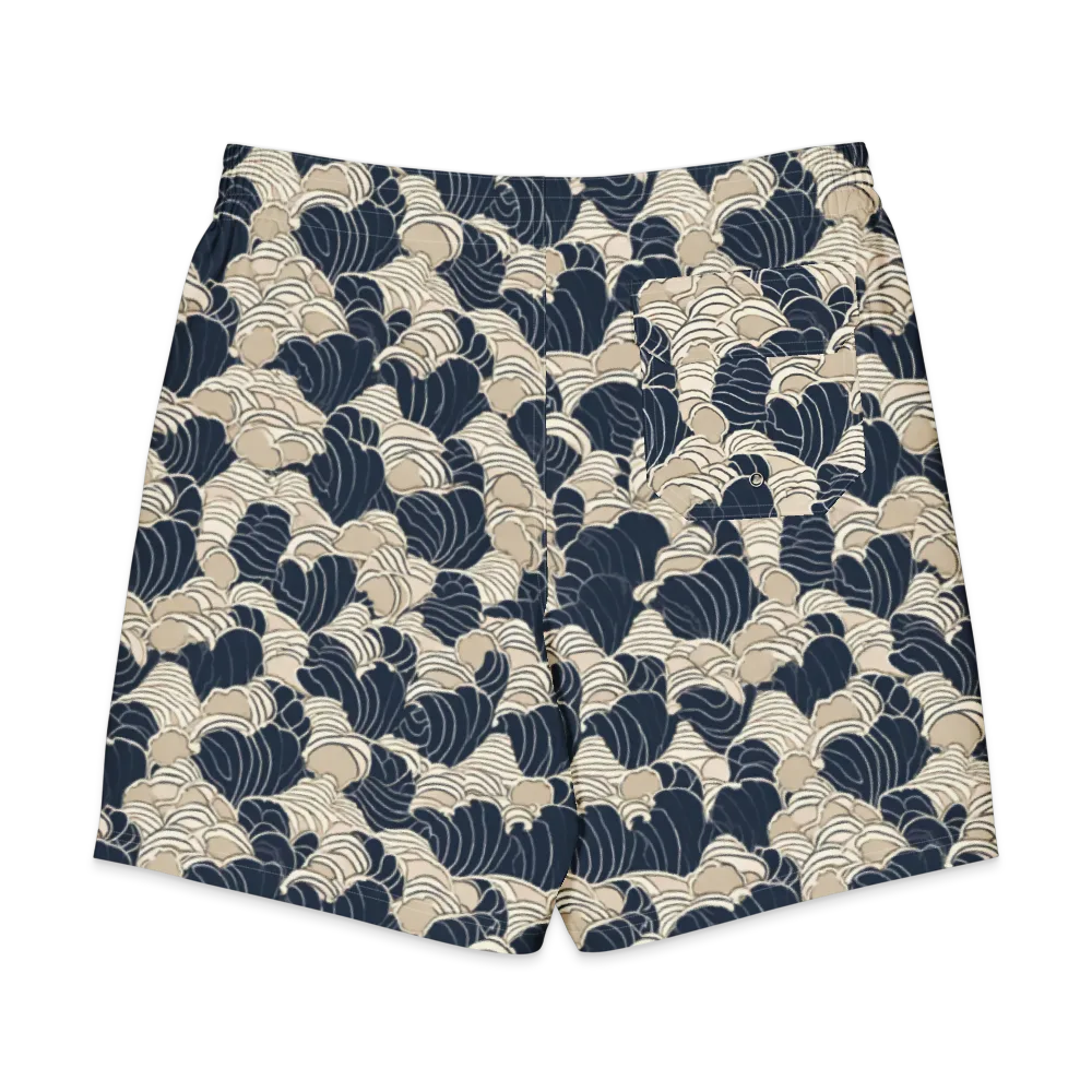 Midnight Conch on Men's Board Shorts — Back