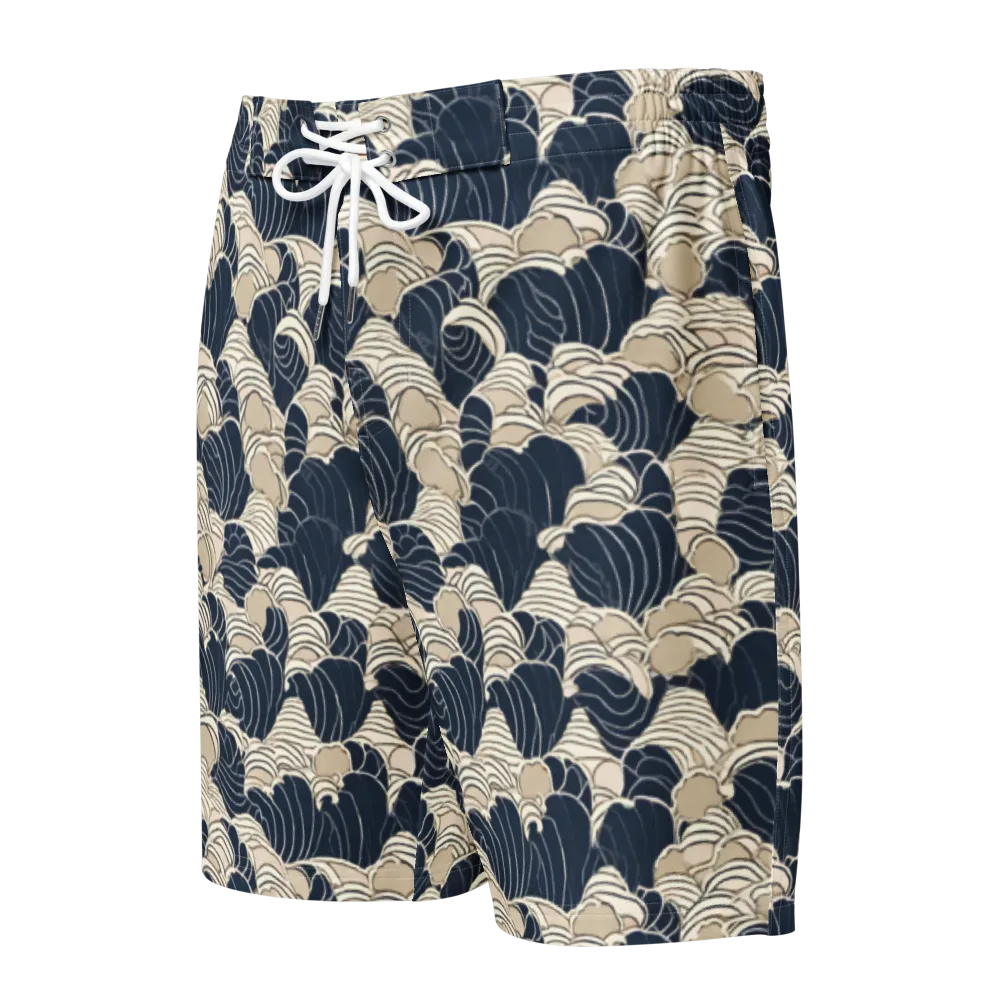 Midnight Conch on Men's Board Shorts — Front