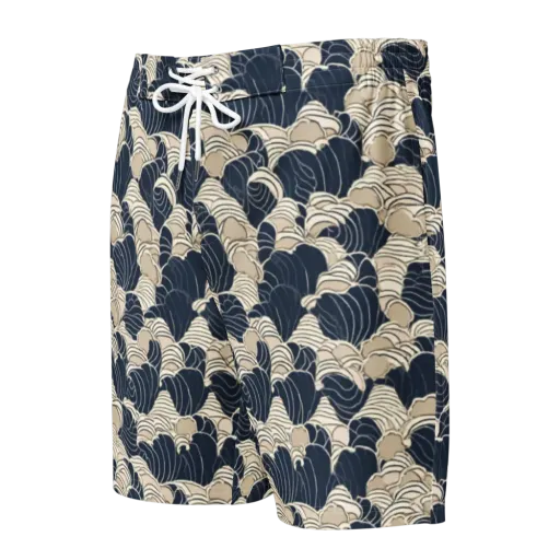 Midnight Conch on a Men's Board Shorts