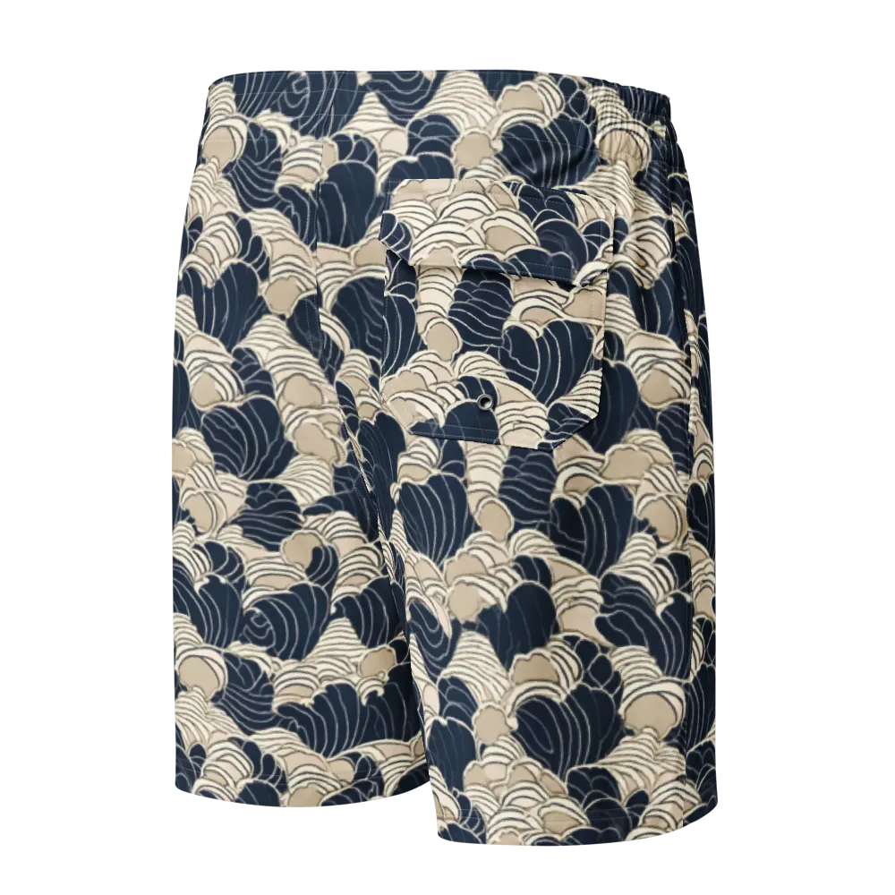 Midnight Conch on Men's Board Shorts — Back
