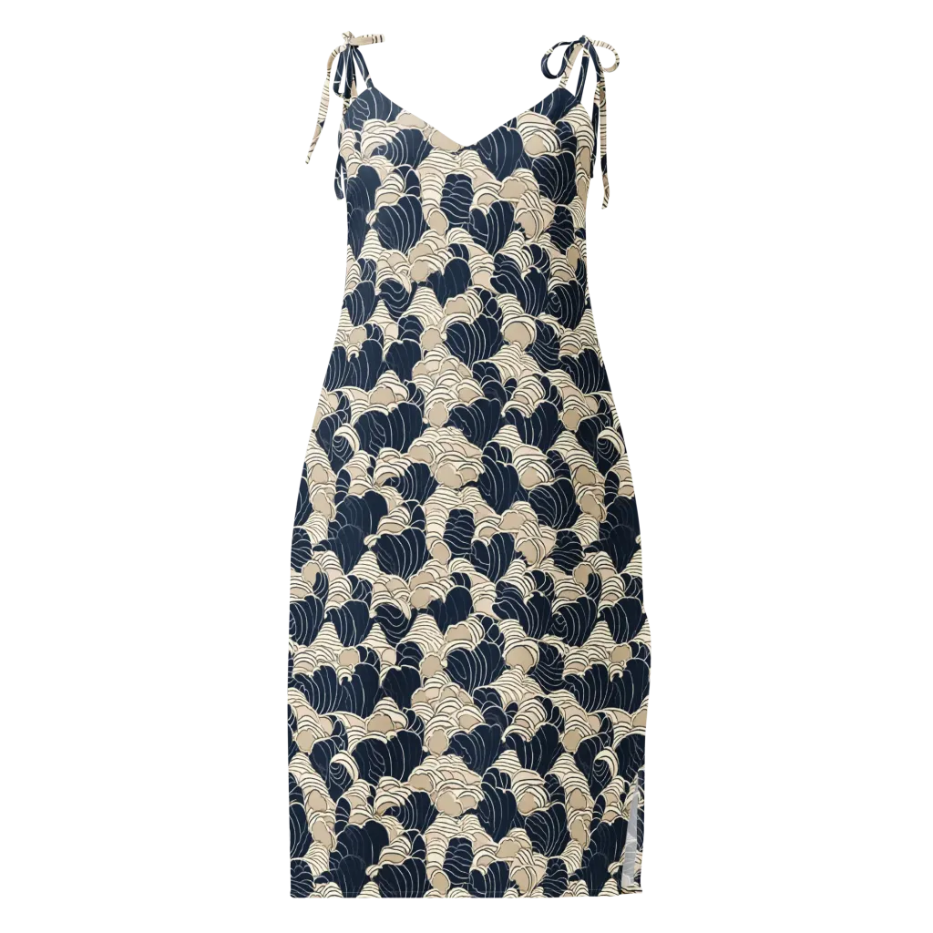 Midnight Conch on Slip Dress — Front
