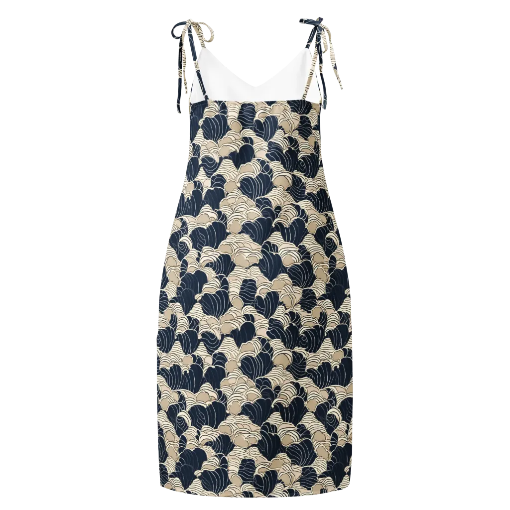 Midnight Conch on Slip Dress — Back