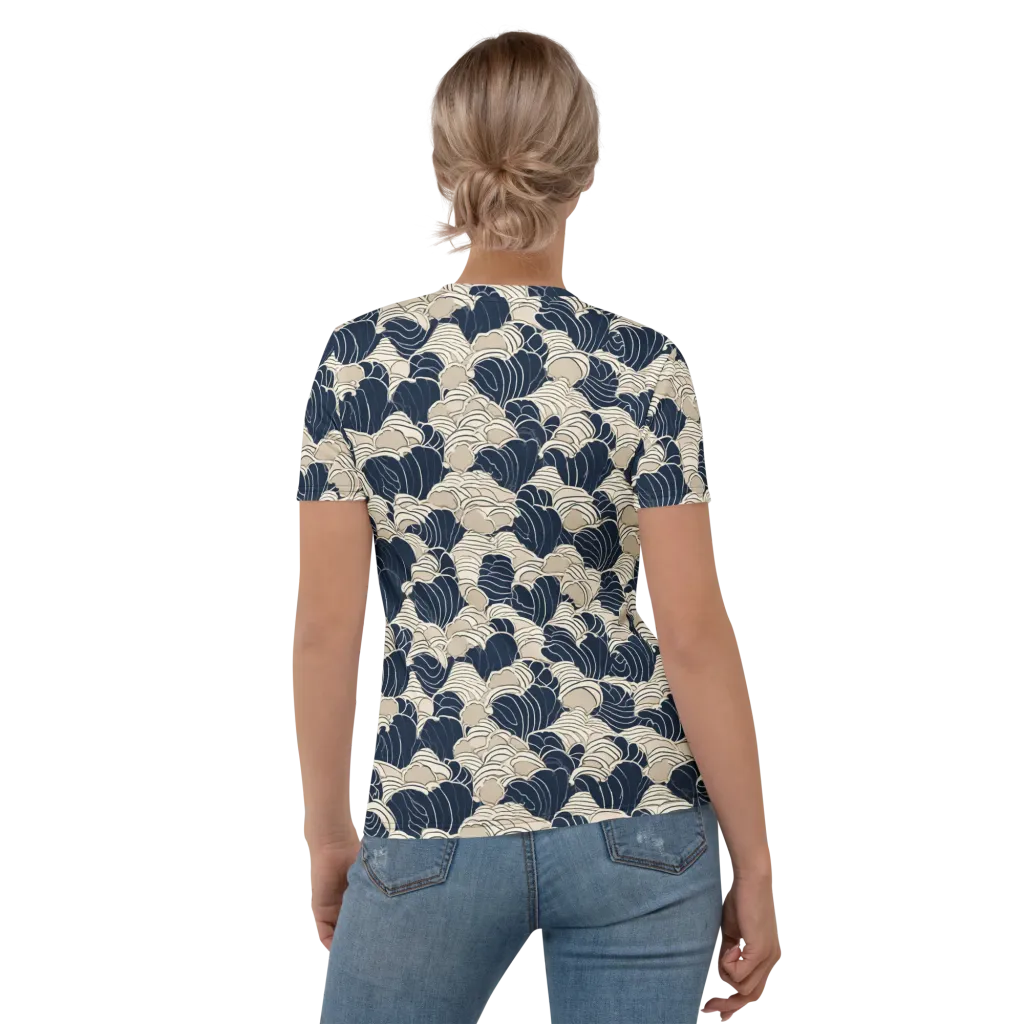 Midnight Conch on Women's Crew Neck T-Shirt — Back