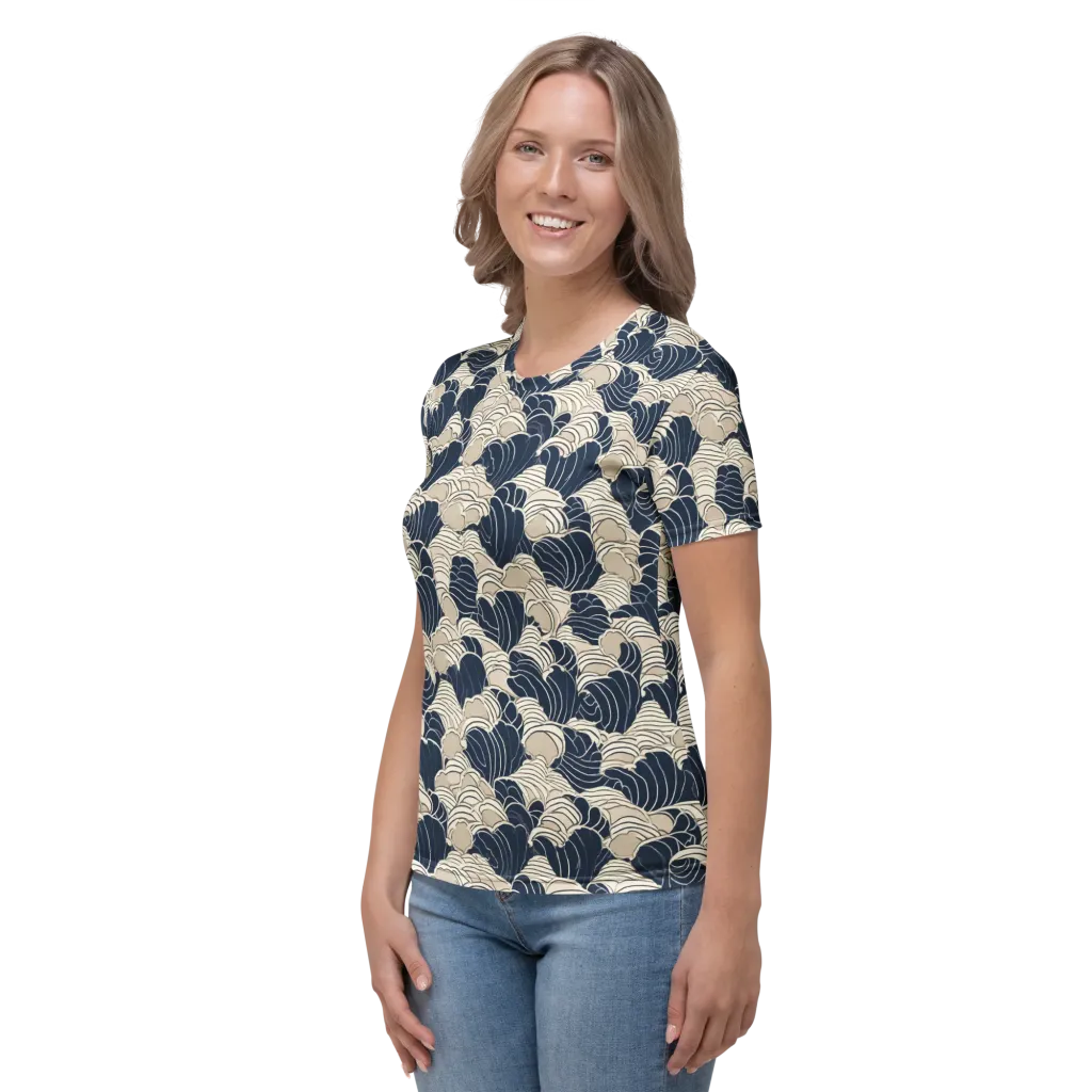 Midnight Conch on Women's Crew Neck T-Shirt — Left