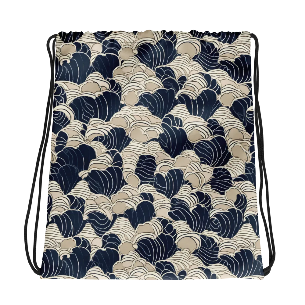 Midnight Conch on Drawstring Bag — Photo
