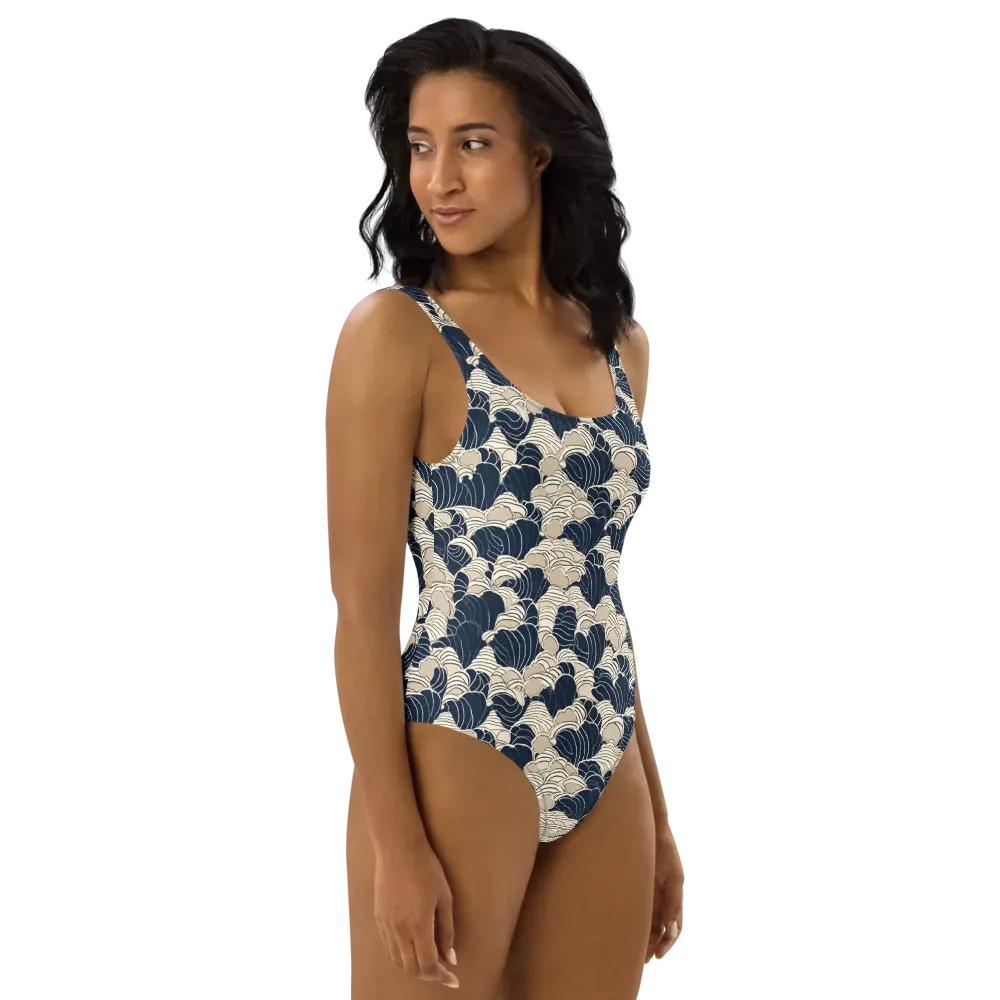 Midnight Conch on One-Piece Swimsuit — Right
