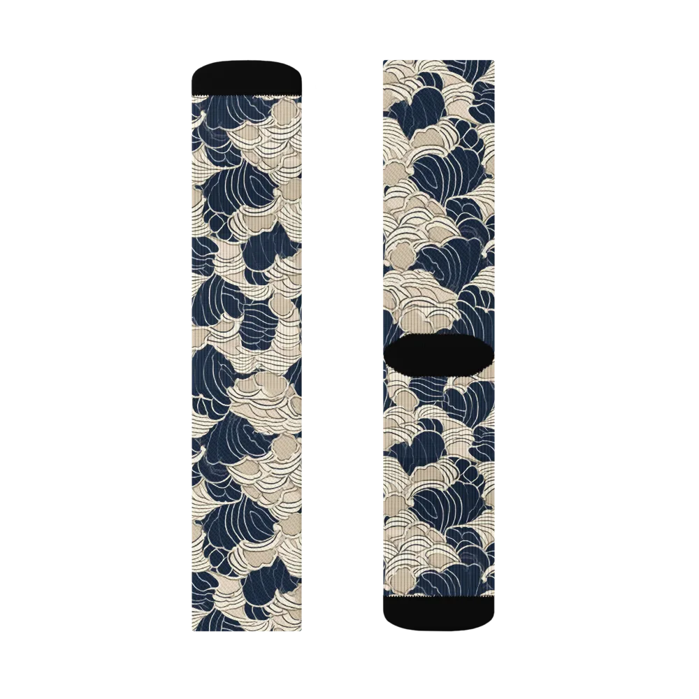 Midnight Conch on Socks — Left Sock