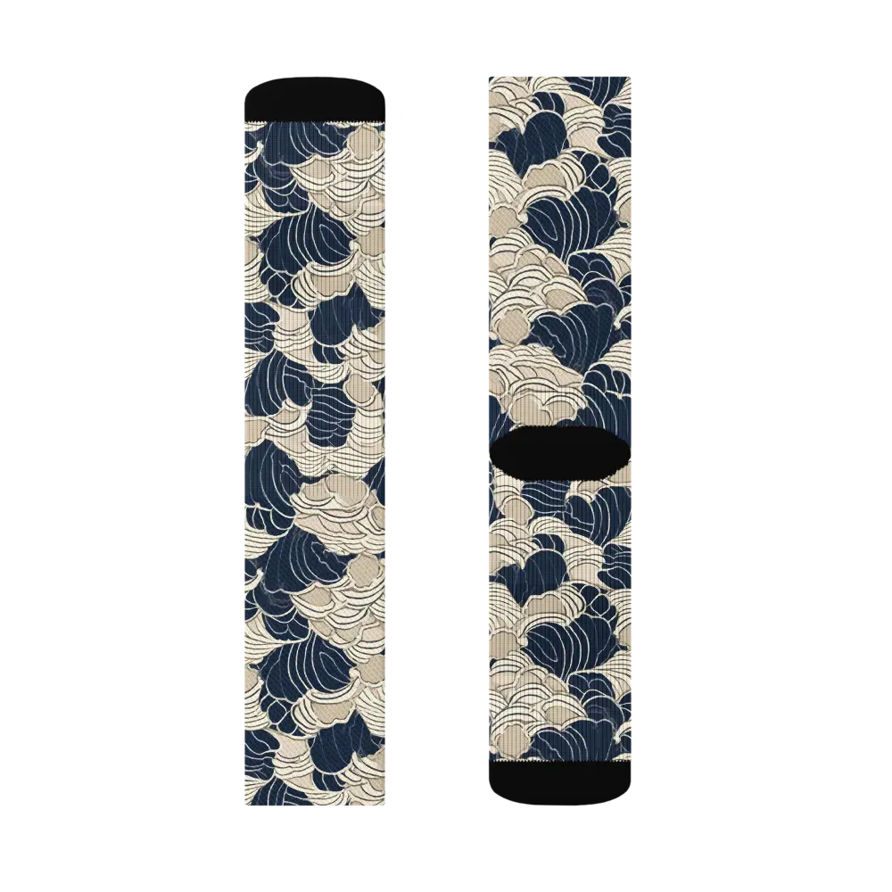Midnight Conch on Socks — Right Sock