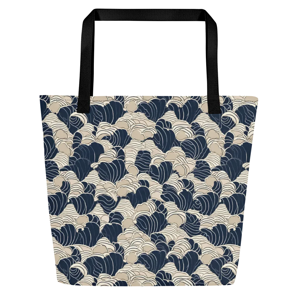 Midnight Conch on Large Tote Bag W/ Pocket — Front