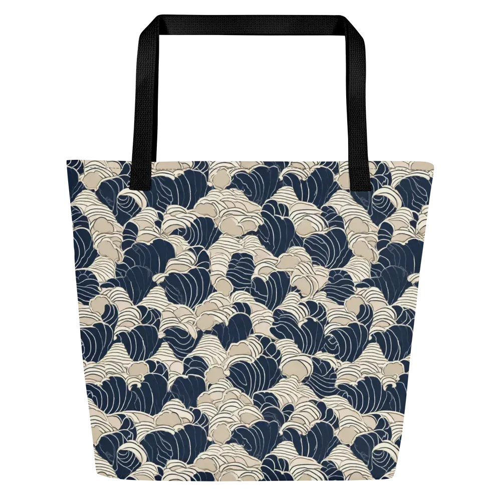 Midnight Conch on Large Tote Bag W/ Pocket — Front
