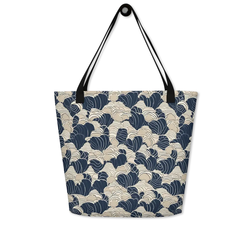 Midnight Conch on Large Tote Bag W/ Pocket — Front