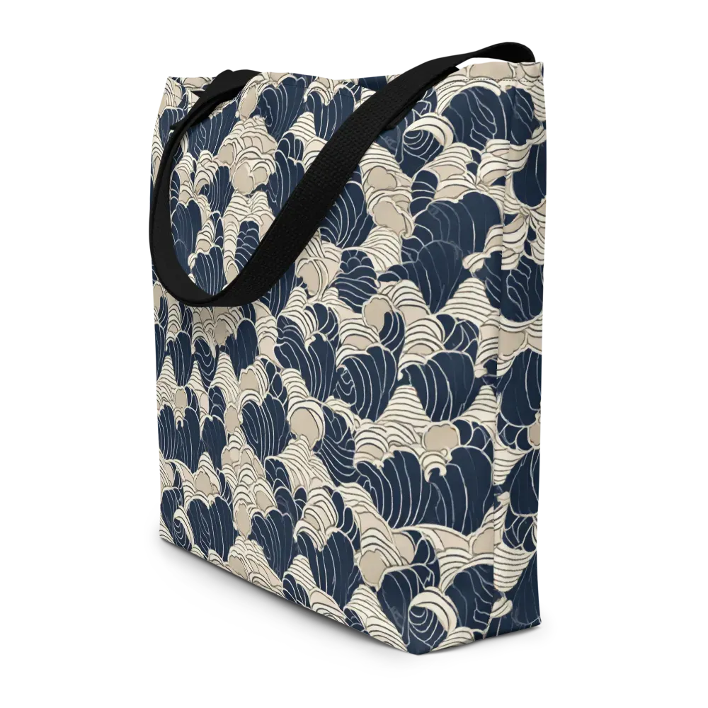 Midnight Conch on Large Tote Bag W/ Pocket — Front