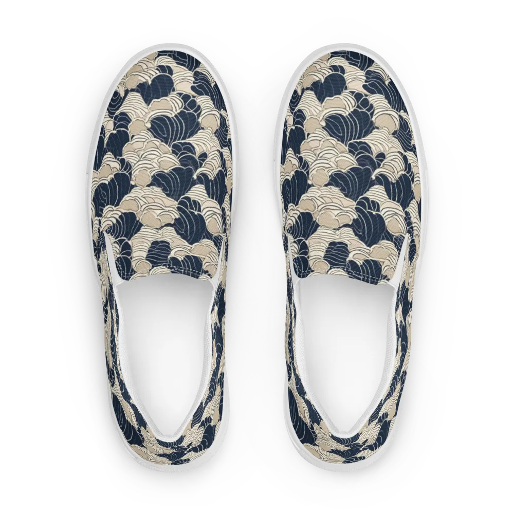 Midnight Conch on Women's Slip-On Canvas Shoes — Front