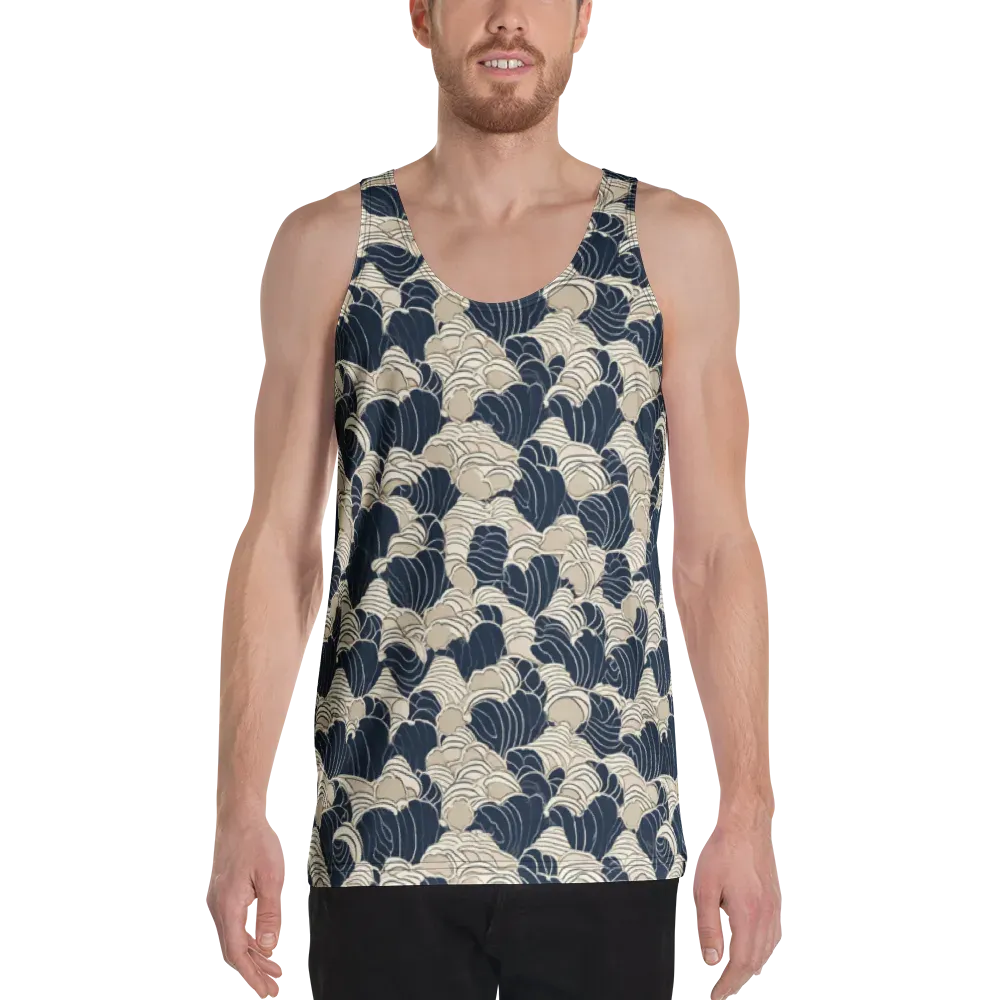 Midnight Conch on Men's Tank Top — Front