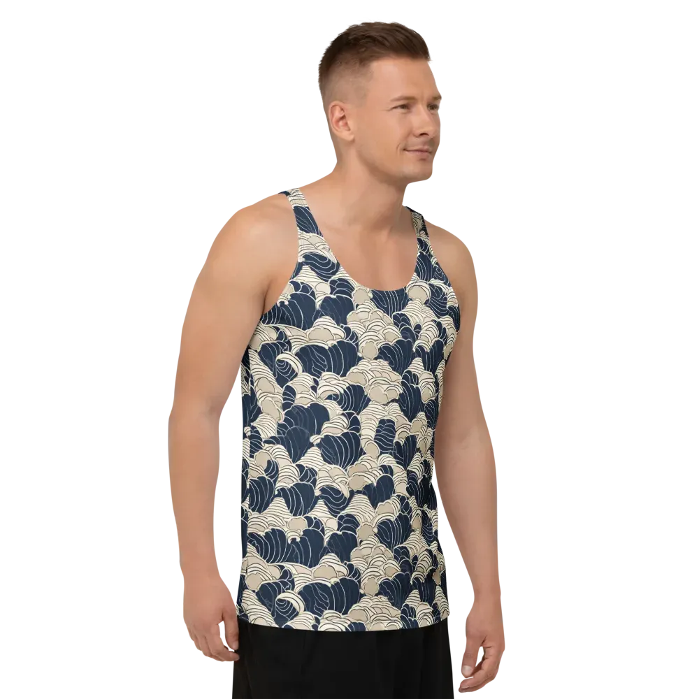 Midnight Conch on Men's Tank Top — Right Front